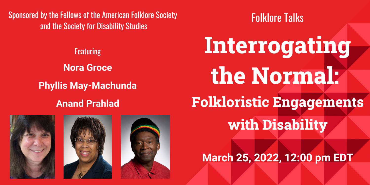Bright red graphic with webinar information and photos of speakers.