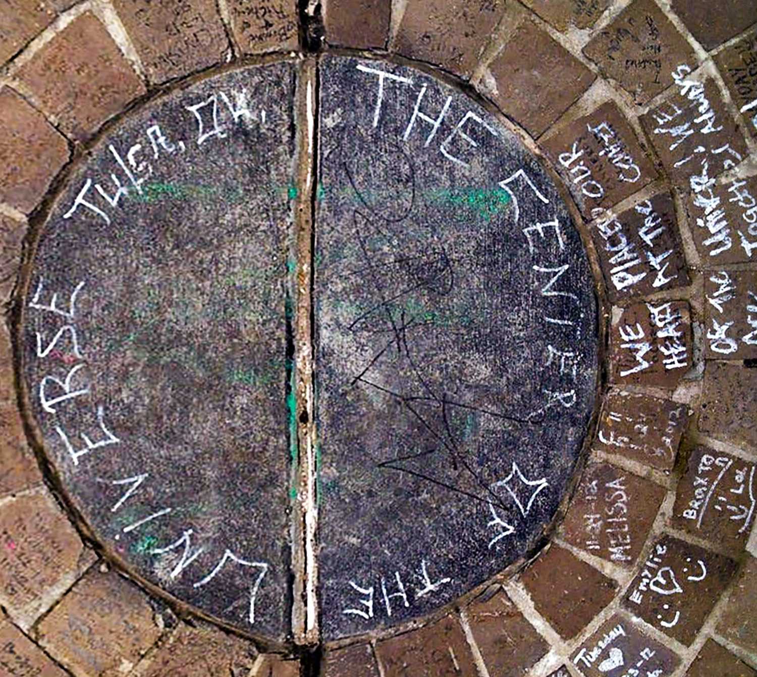 photograph of the Center of the Universe landmark in Tulsa, OK