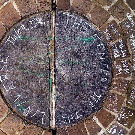 photograph of the Center of the Universe landmark in Tulsa, OK