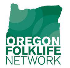 the state of Oregon's shape in green