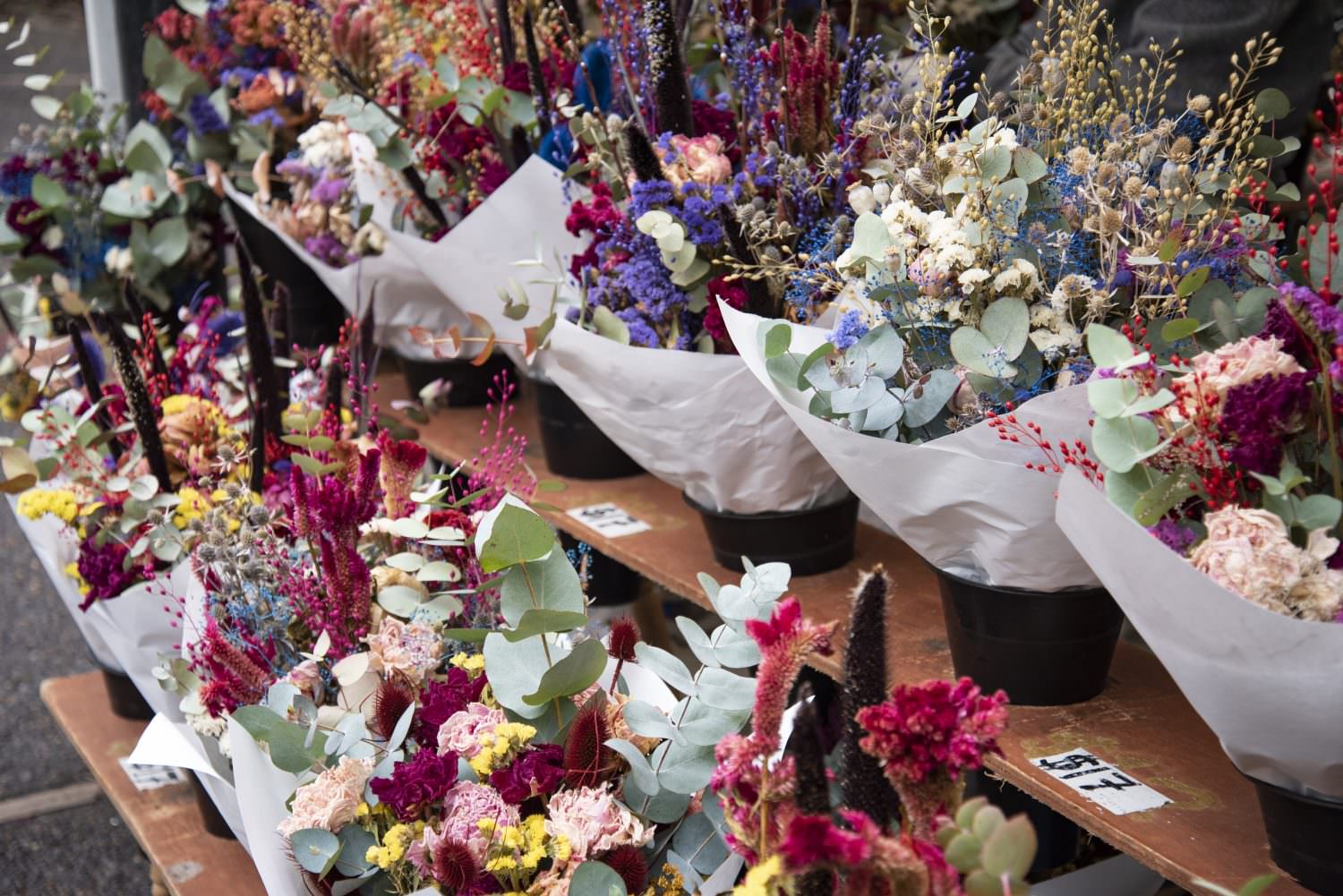 flowers at the Portland Farmers Market
