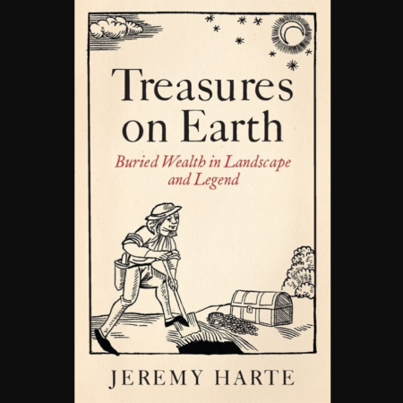 Front cover of the book "Treasures on Earth: Buried Wealth in Landscape and Legend"